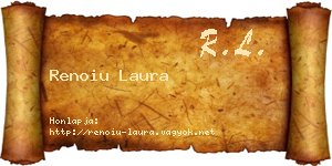 Renoiu Laura névjegykártya